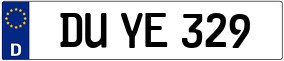 Trailer License Plate